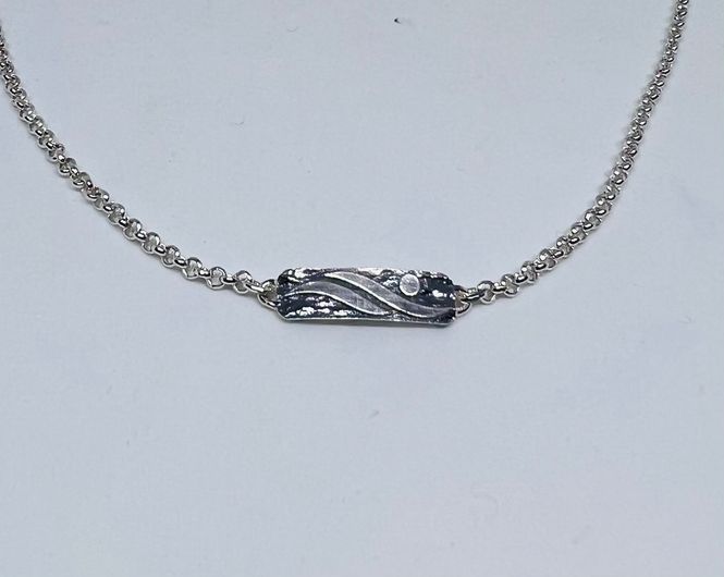 Hovedbilde Flyte anheng med kjede i sølv