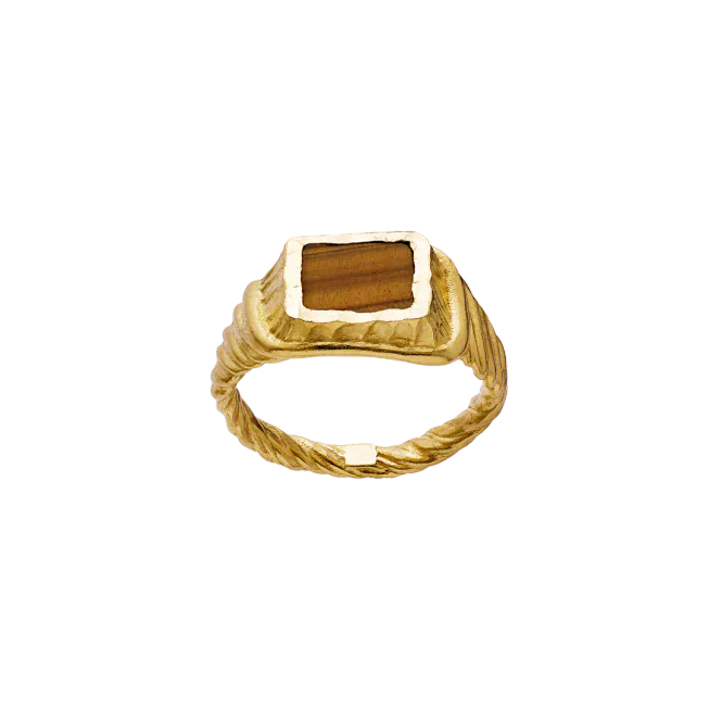 Hovedbilde Maanesten Kim ring forgylt