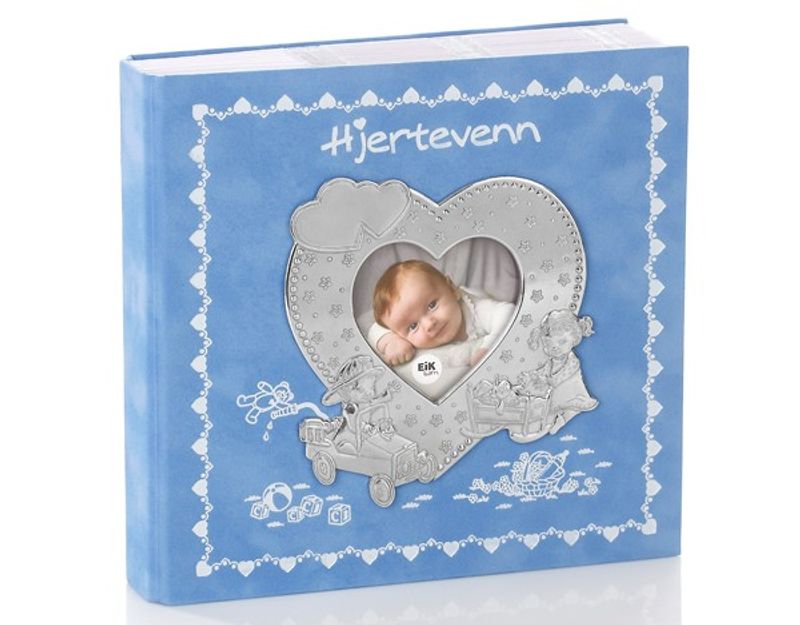 Eik Fotoalbum Hjertevenn lys blå
