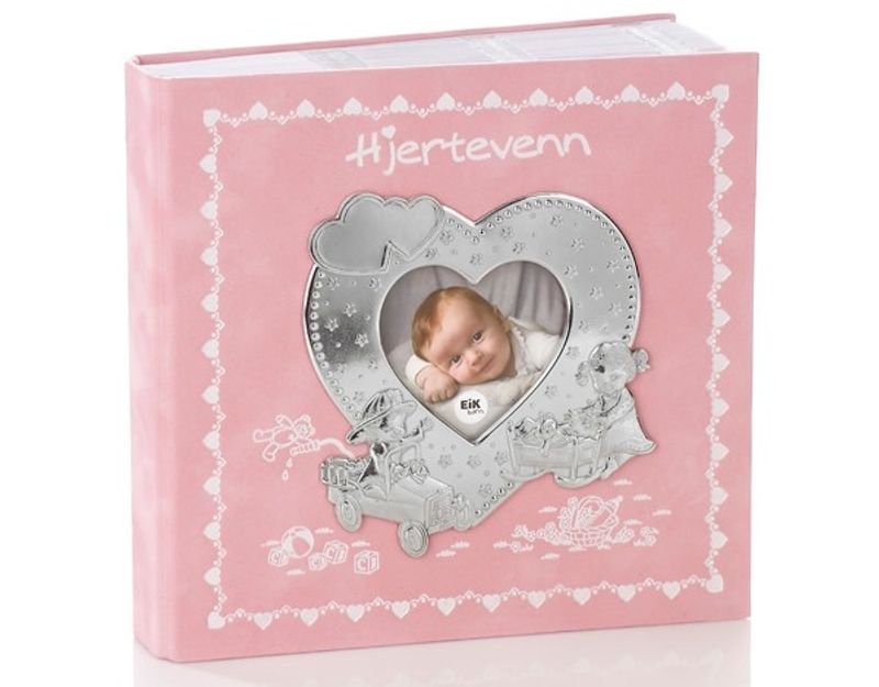 Eik Fotoalbum Hjertevenn lys rosa