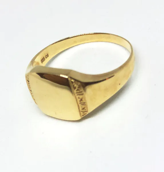 Hovedbilde Herre ring gult gull