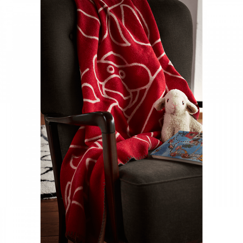 Kay Bojesen Tekstiler Pledd Rødt