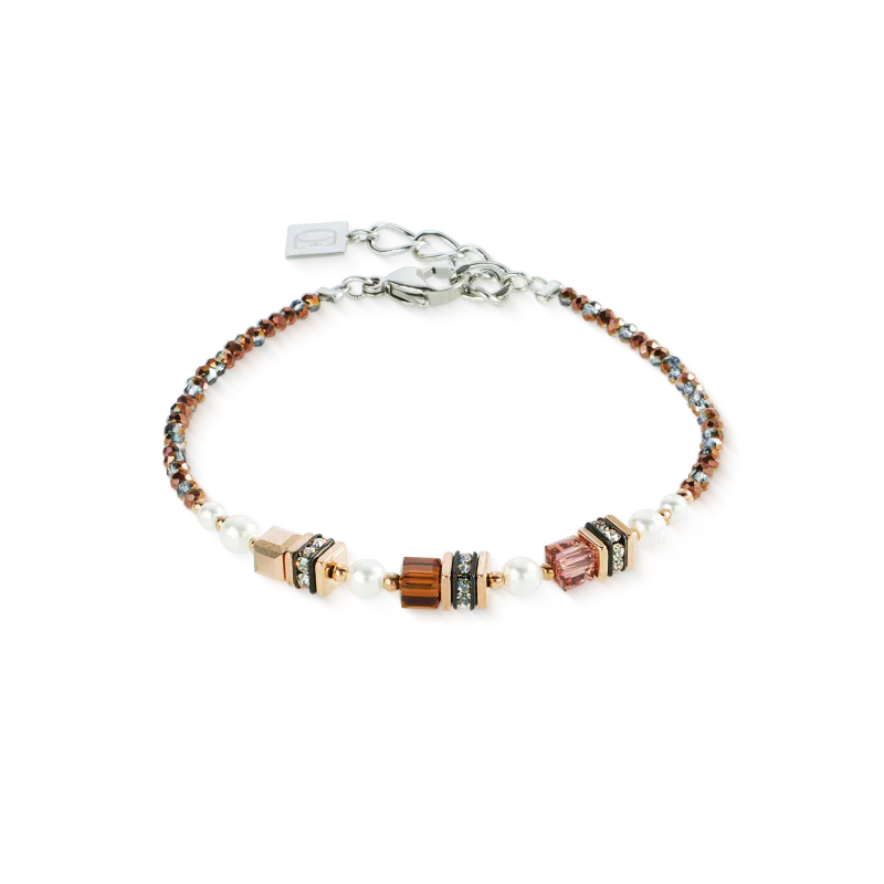 Cæur De Lion Sparkling Princess bracelet Mocha Mousse