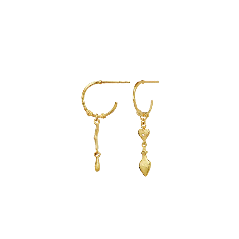 Maanesten Dolore Øredobber forgylt