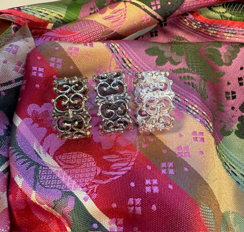 Sjalring/Skjerf-ring hvit