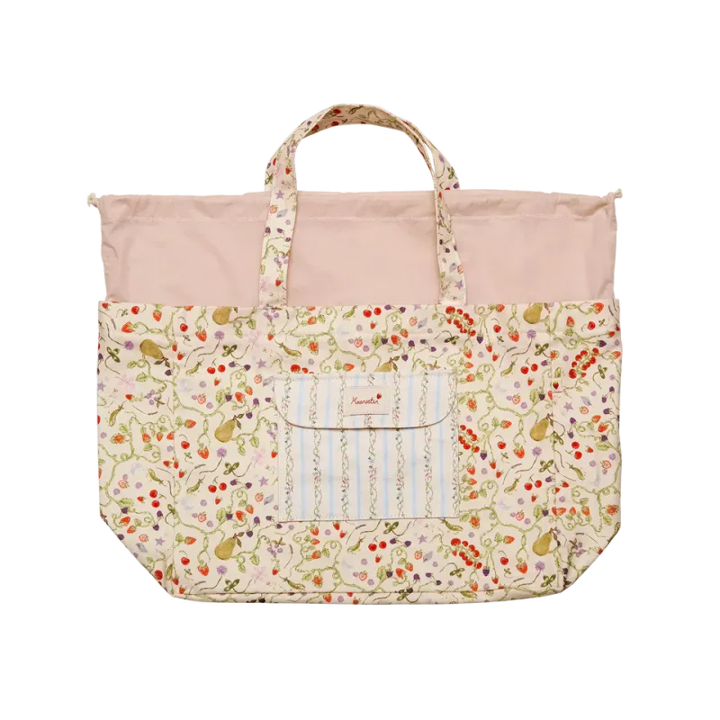 Maanesten Big Canvas Tote Veske Garden Magic Ivory