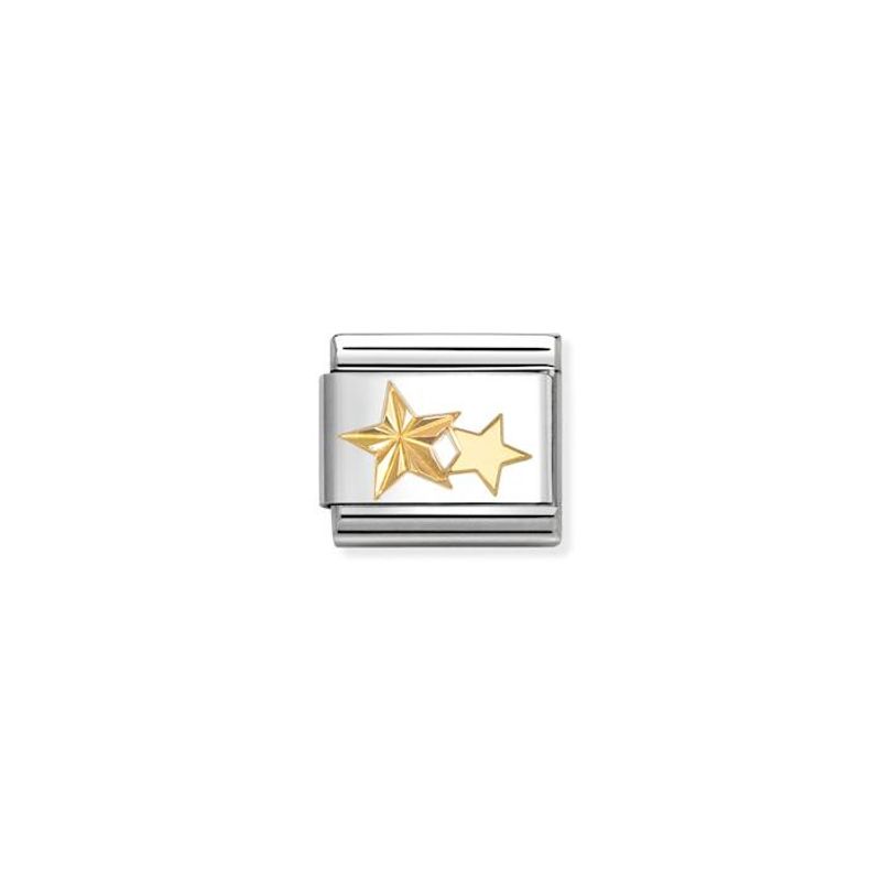 Nomination   Dobbelt stjerner 18K gull