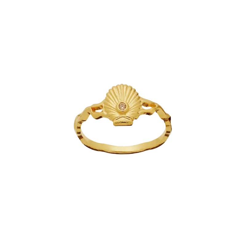 Maanesten Myra forgylt ring