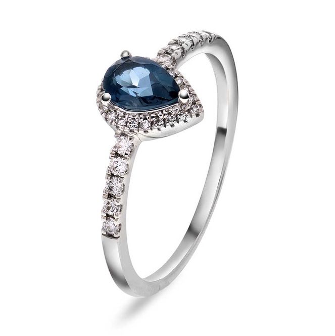 Hovedbilde EC Hvittgull ring med london ...