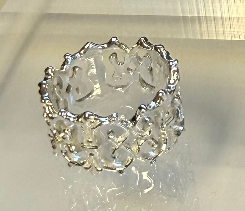 Sjalring/Skjerf-ring hvit