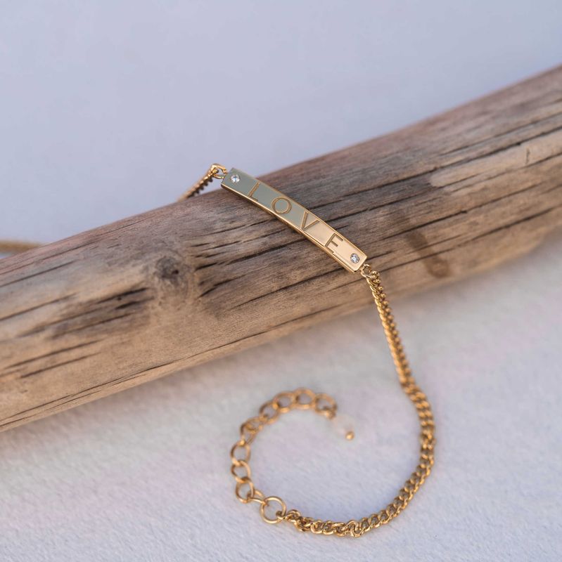 Serenity Believe in Love armbånd med rosenkvarts