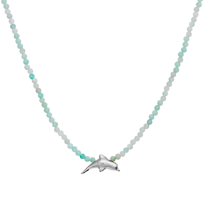 Hovedbilde Maanesten Tiki halskjede Sølv