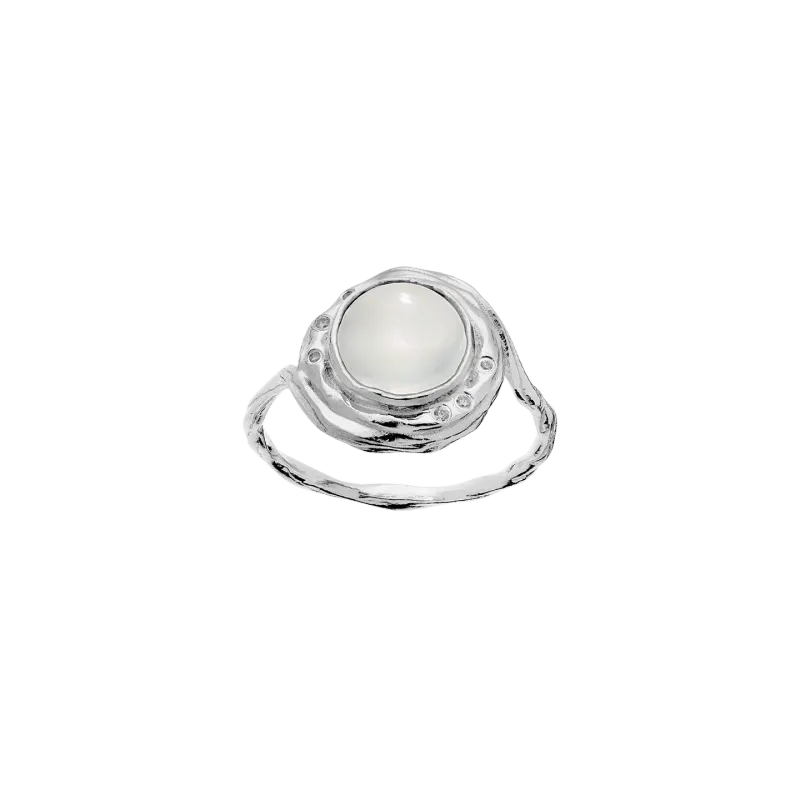 Maanesten Zahra sølv ring