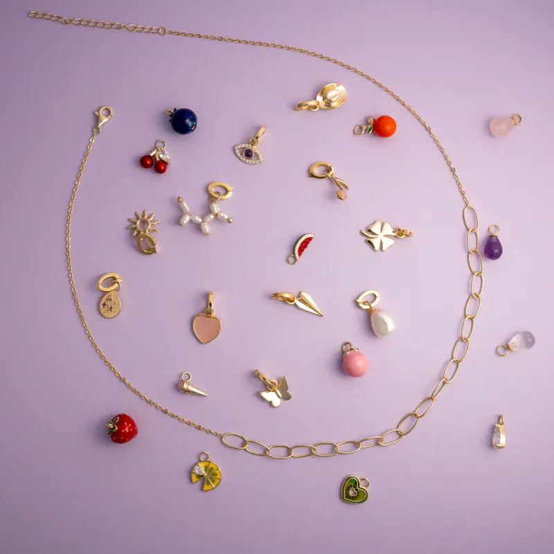 Sandra Lyng Fly High forgylt charm 