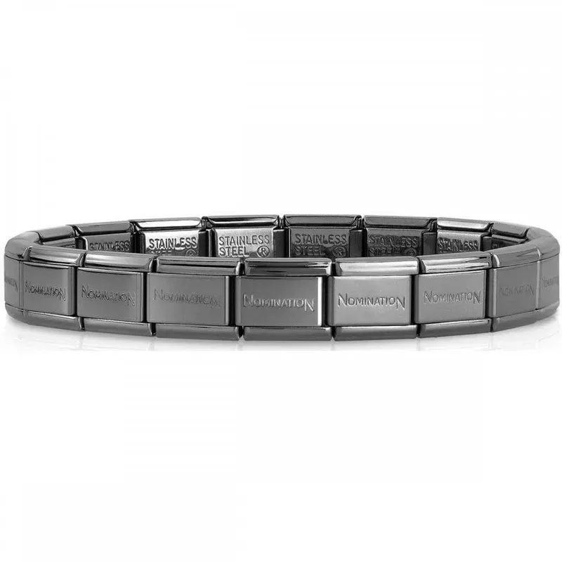 Nomination armbånd sort klassisk