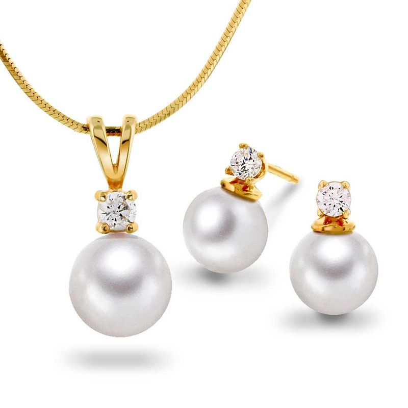 NC Smykkesett med kjede og ørepynt