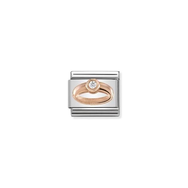Bilde av Nomination Ring med zircon i ...