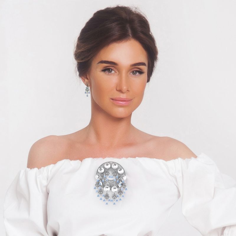 Sølje med blåklokker