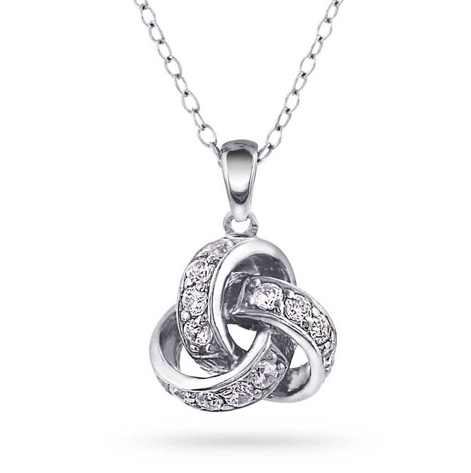 Hovedbilde Sølv knute anheng med ...