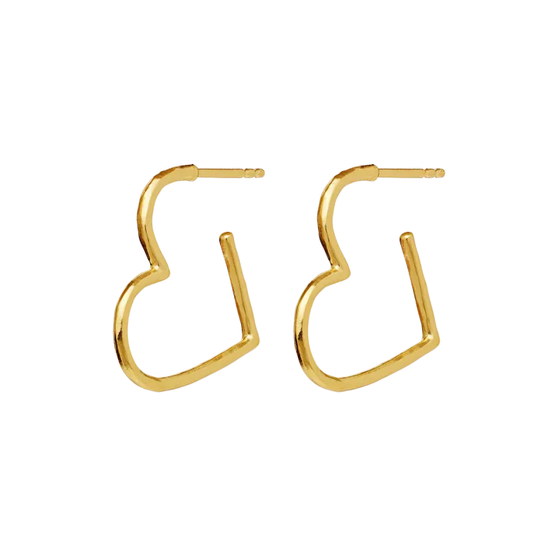 Maanesten Laia Midi forgylte øreringer