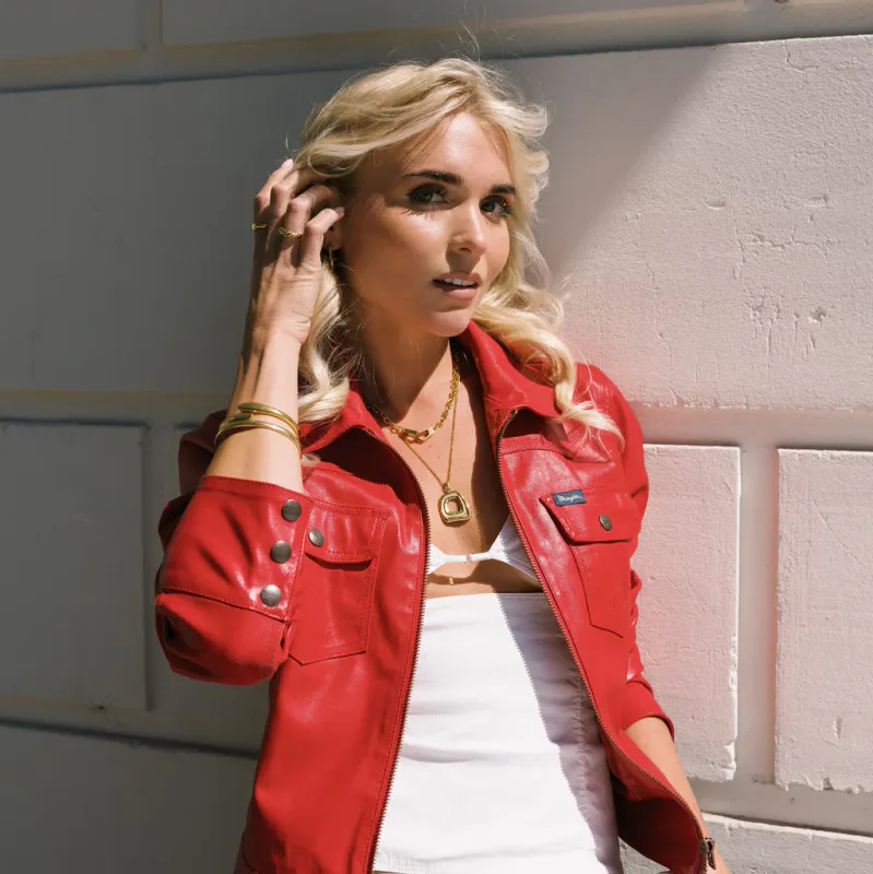 Frida Leonore Frame necklace i forgylt stål