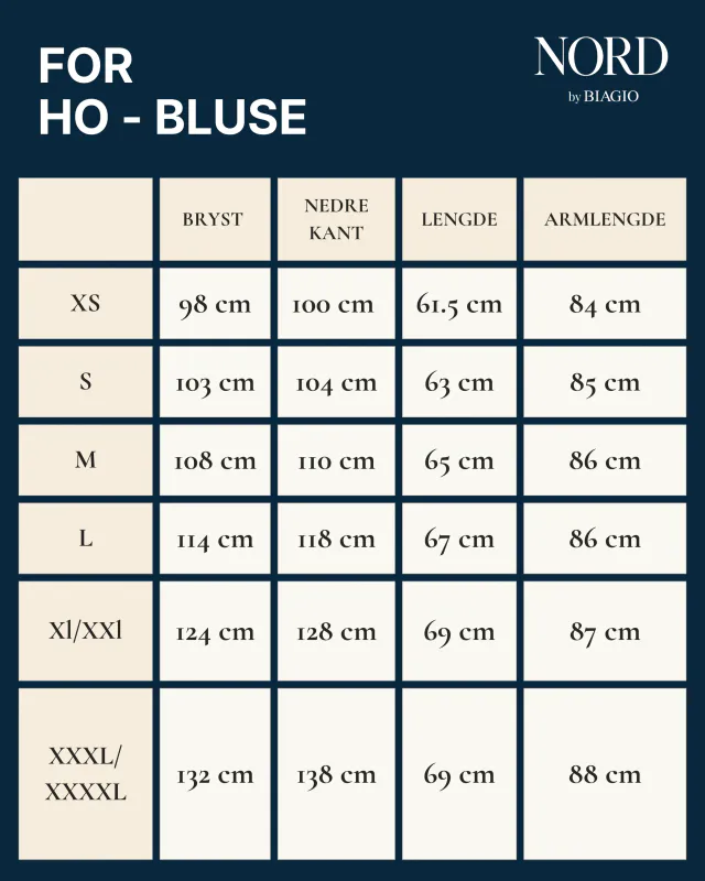 NORDlysblusen - Sort med sort broderi