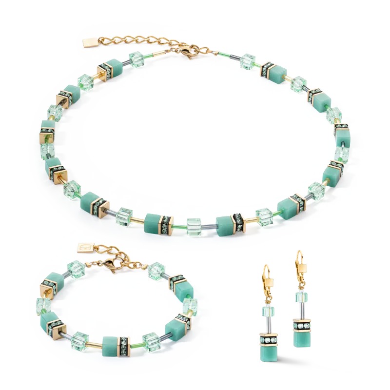 Cæur De Lion Ørepynt Iconic Grønn og gull