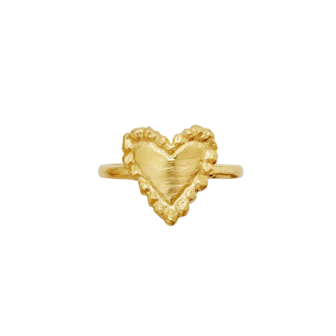 Hovedbilde Maanesten Abra ring forgylt