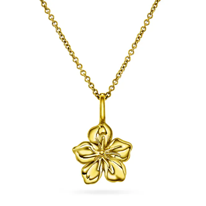 Hovedbilde Blossom smykke gullforgylt 